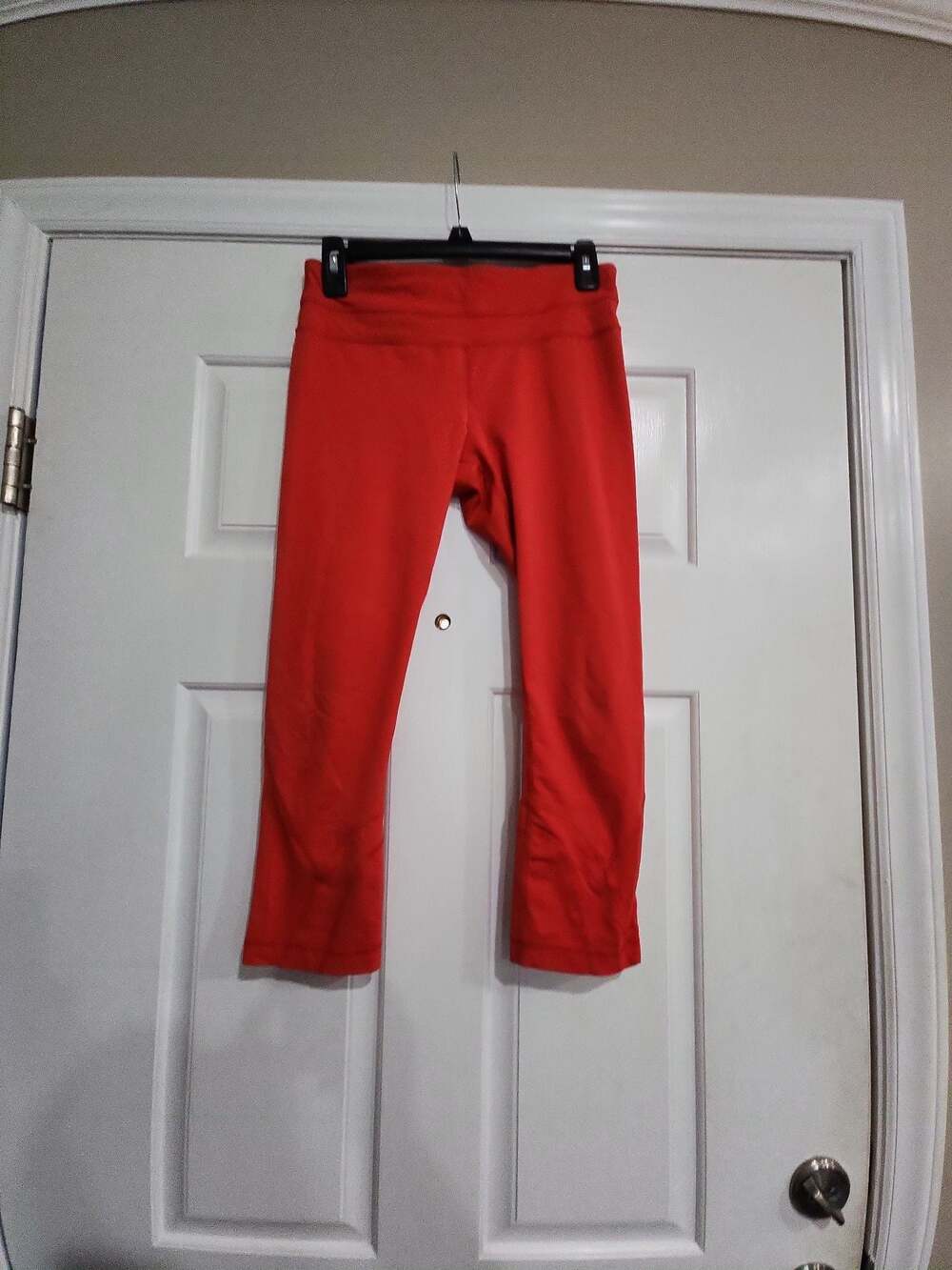 Lululemon Athletica Red Performance Crop Yoga Leggings